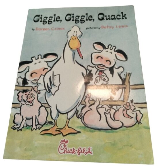 Giggle Giggle Quack chick fil A Paperback Doreen Lewin - Picture 1 of 2
